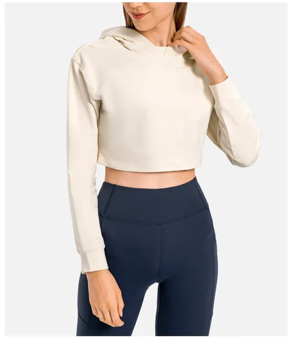Lulunalan Women's Long Sleeve Top Gym Yoga Fitness Shirts Hoodies Crop Top Tracksuit Sweatshirt Outdoor Jogging Leisure Blouses